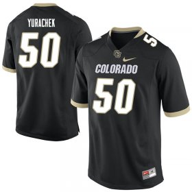 Black Jake Yurachek #50 Colorado Buffaloes Men Alumni High School Football Jersey -Hot Sale