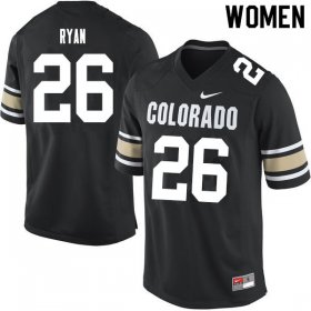 Home Black Matthew Ryan #26 Colorado Buffaloes Women Official NCAA Football Jersey -Hot Sale