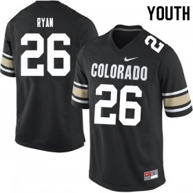 Home Black Matthew Ryan #26 Colorado Buffaloes Youth Official NCAA Football Jersey -Hot Sale