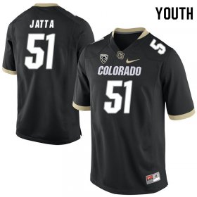 Black Isaiah Jatta #51 Colorado Buffaloes Youth Alumni High School Football Jersey -Hot Sale